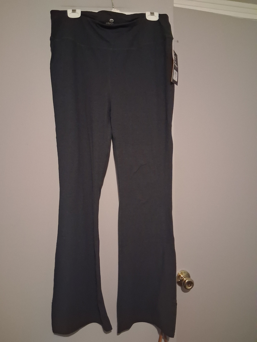 Etonic High-Rise Black Wide Leg Slit Sides Leggings
